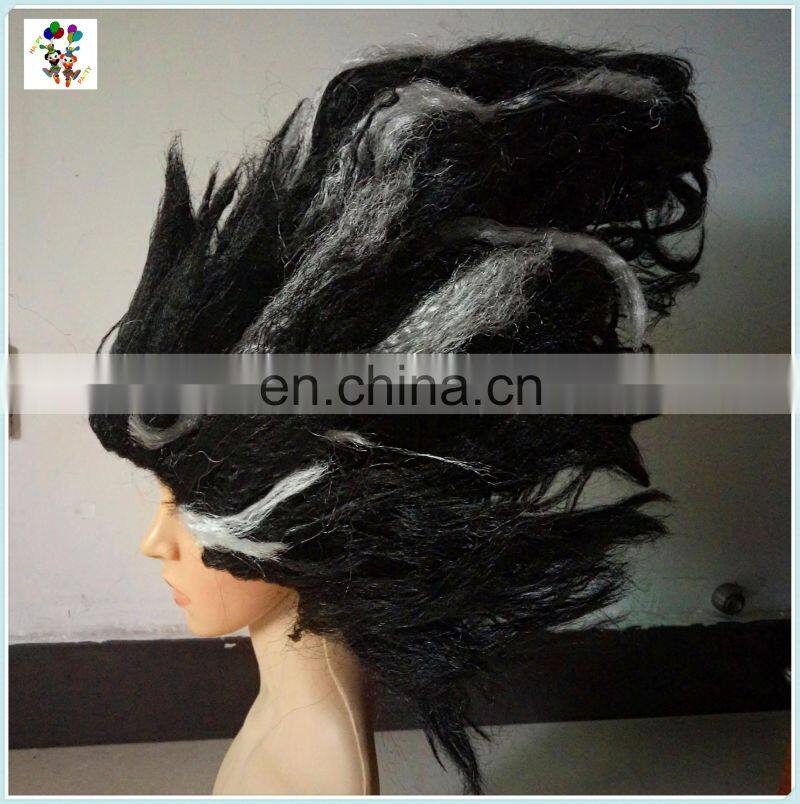 Ladies Fancy Dress Fabulous Black Devil Halloween Party Wigs HPC-0079