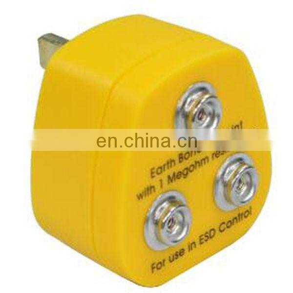 with 1 Megohm resistance EBP Plug,UK,Europe ESD bonding point
