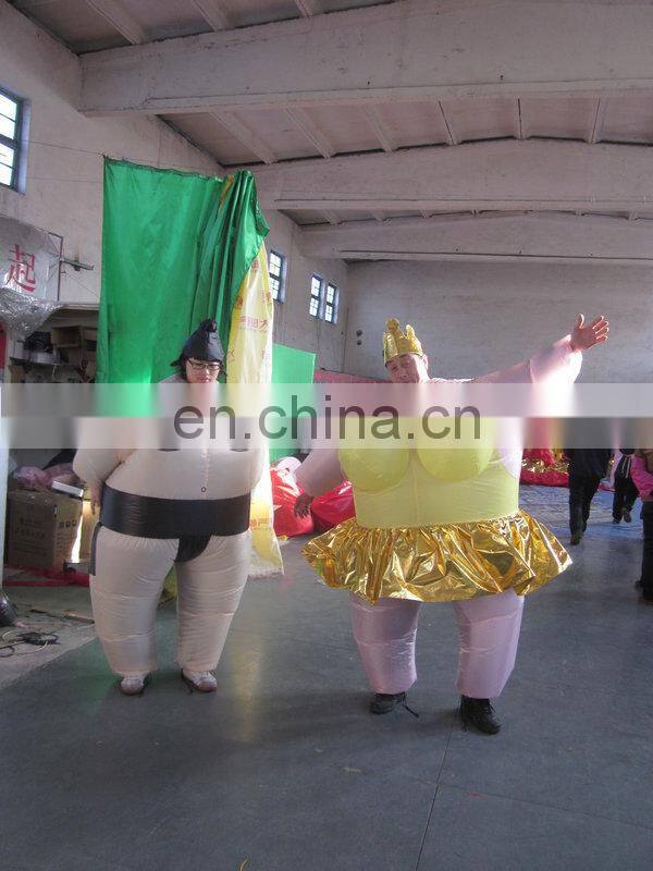 customized popular inflatable sumo wrestler costume for advertising