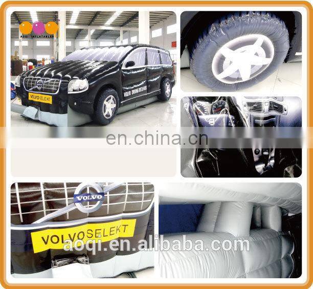 2015 car shape inflatable hockey goal game for sale