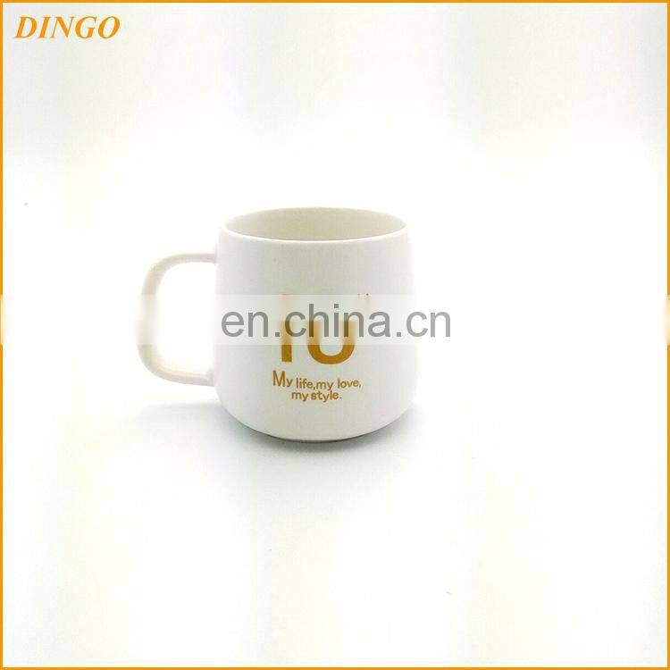 12oz white color promotional ceramic mug