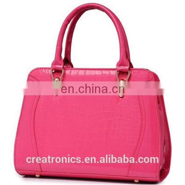 CR high quality control system famous brand ladies leather bags crocodile pattern women leather handbags
