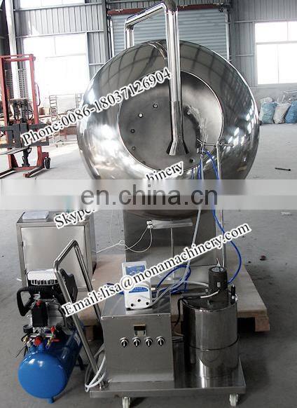 Professional peanut nut sugar coating pan machine chocolate coating pan machine with cool air