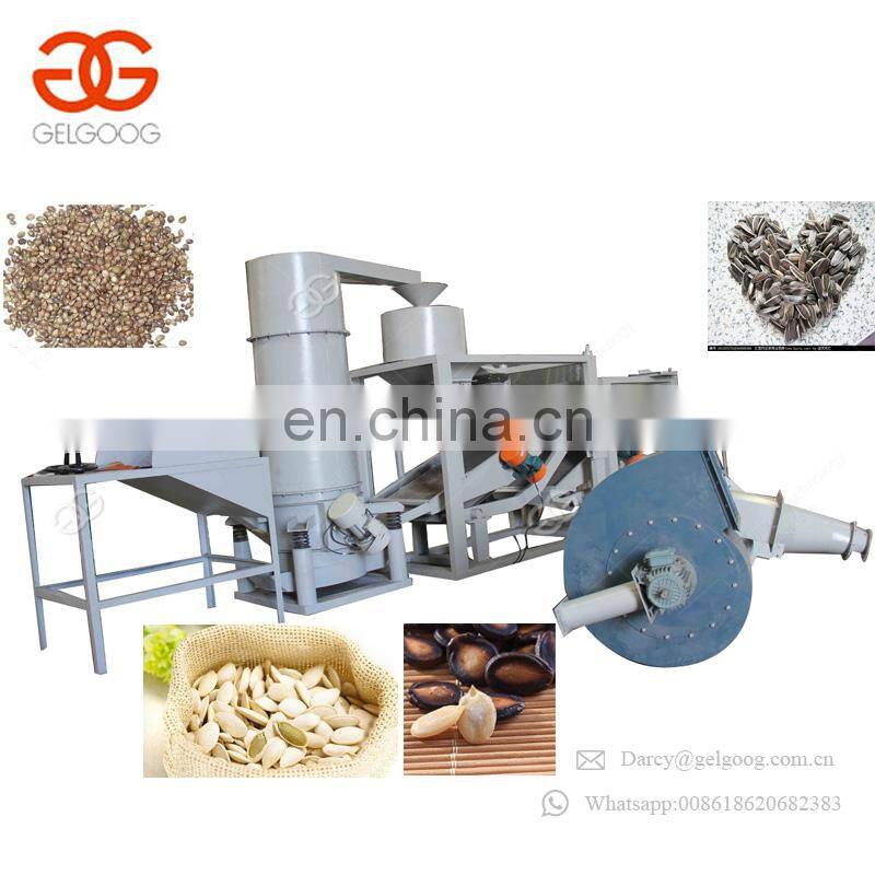 Popular Industrial Sunflower Seed Separating Pumpkin Hemp Seed Shelling Production Line Melon Seed Shelling Machine