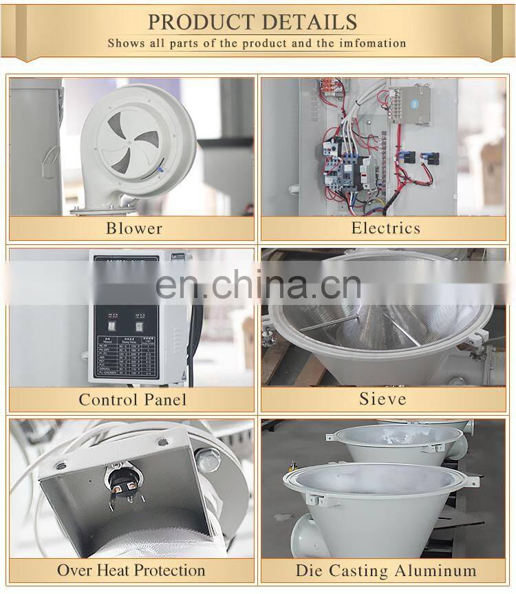 CE Industrial Hopper Dryer,Hot Air Plastic Pellet Dryer Machine