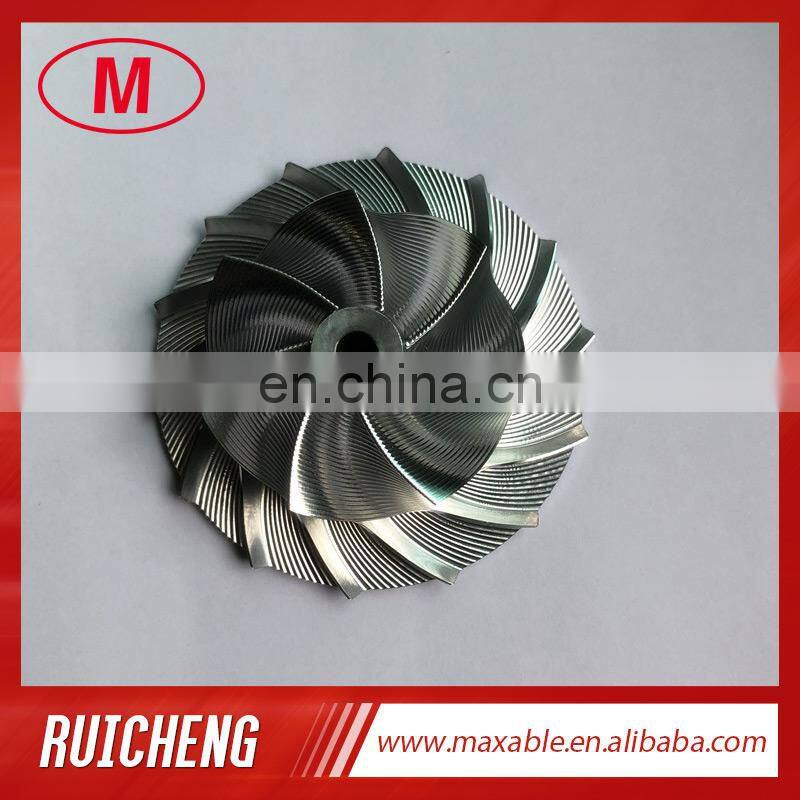 TD05H 52.56/80.00mm 7+7 blades high performance point milling Turbocharger milling/aluminum 2618/billet compressor wheel