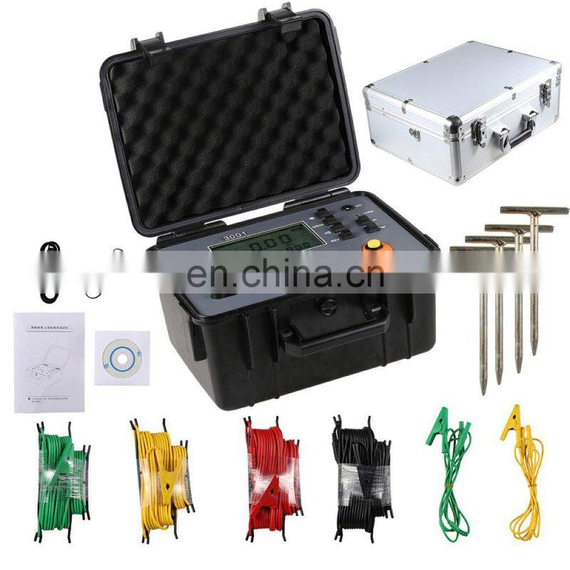 Soil Resistivity Grounding Resistance Tester Grounding Voltage AC Voltage Measurement