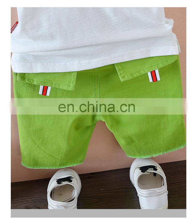 Boy's summer clothes 2018 new children's short-sleeve suit two pcs Korean boutique clothing