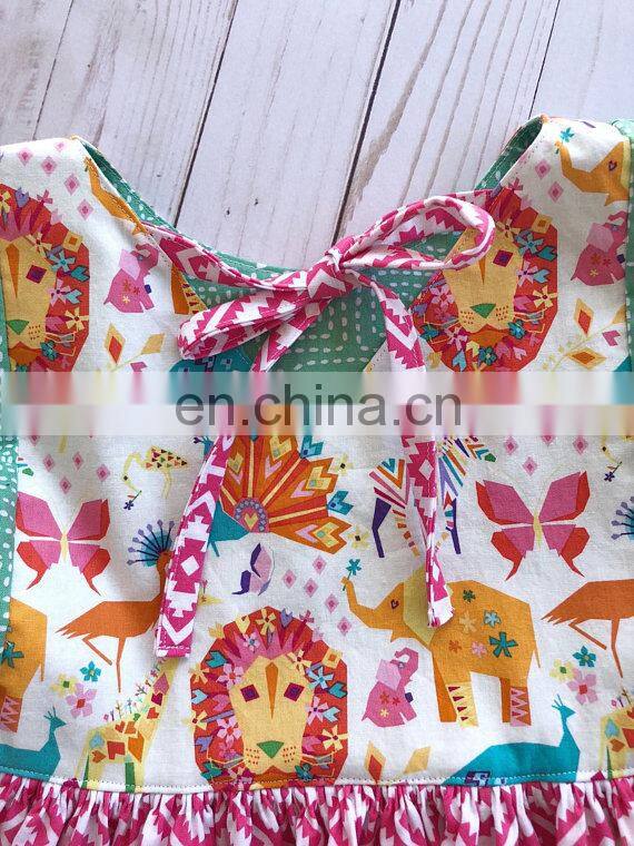 Toddler Girl Summer Cotton Dress Cute Printed Vintage Kids Dresses