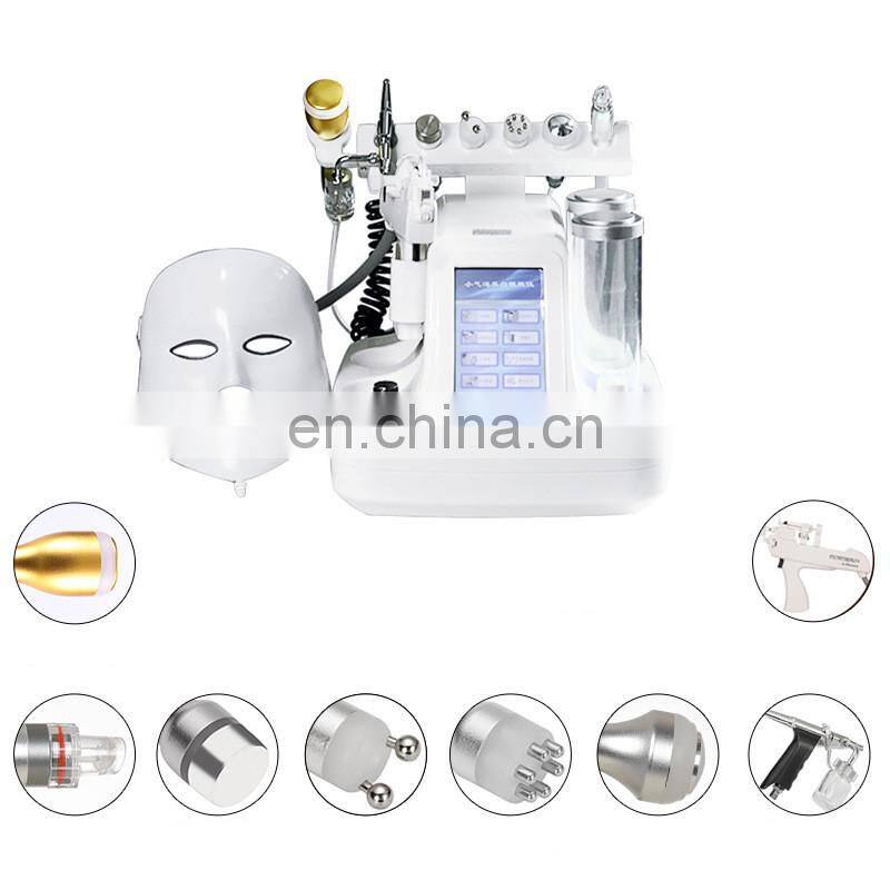 Multifunctional 9 In 1 Oxygen Aqua Facial Machine Deep Skin Cleansing /9 In 1 Small Bubble Machine