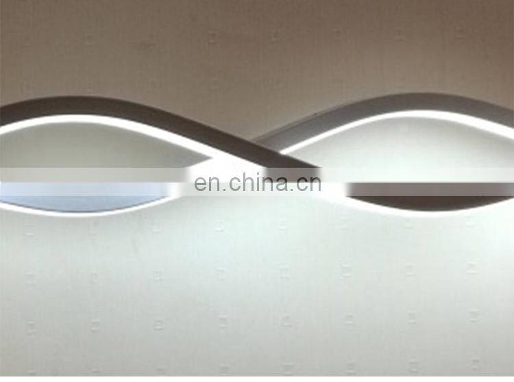 Modern minimalist l creative LED aluminum wave wall lights decorative led wall light for bedroom aisle