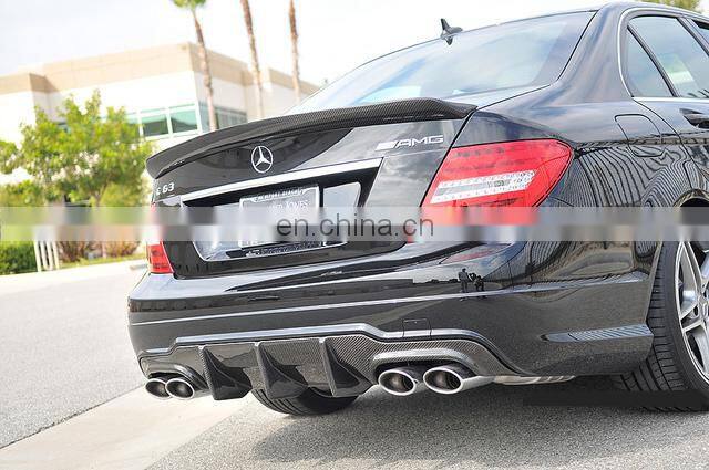 JCSPORTLINE W204 Facelift Carbon Diffuser for Mercedes-Benz W204 C63 AMG Sedan Coupe 2012 2013 2014