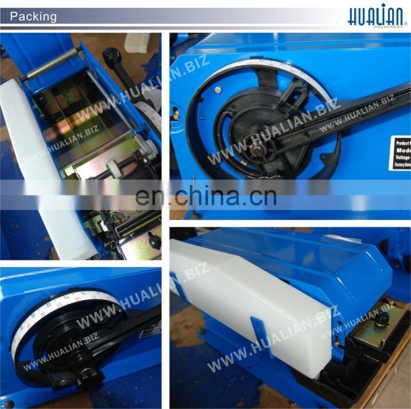 FX-800 Hualian Automatic Activated Gum Slitting Gummed Sealer Sealing Carton Packing Machine Kraft Tape Dispenser