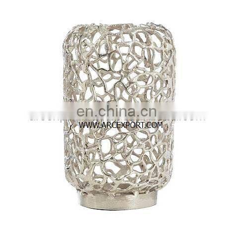 gold plated flower vase