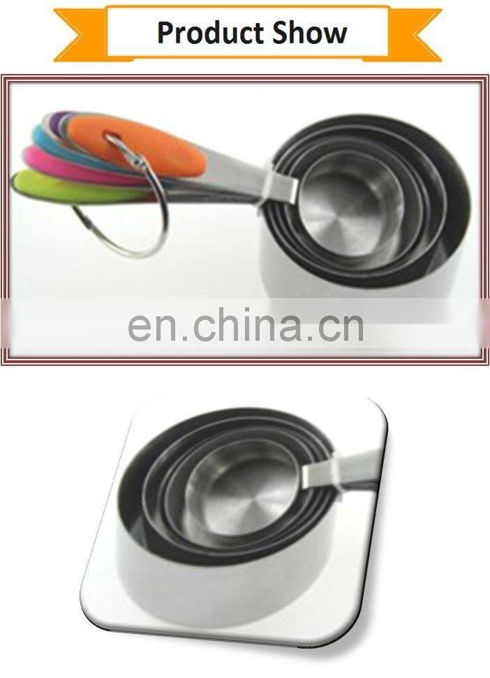 Best Selling Stainless Steel Measuring Cup With Silicone Handle