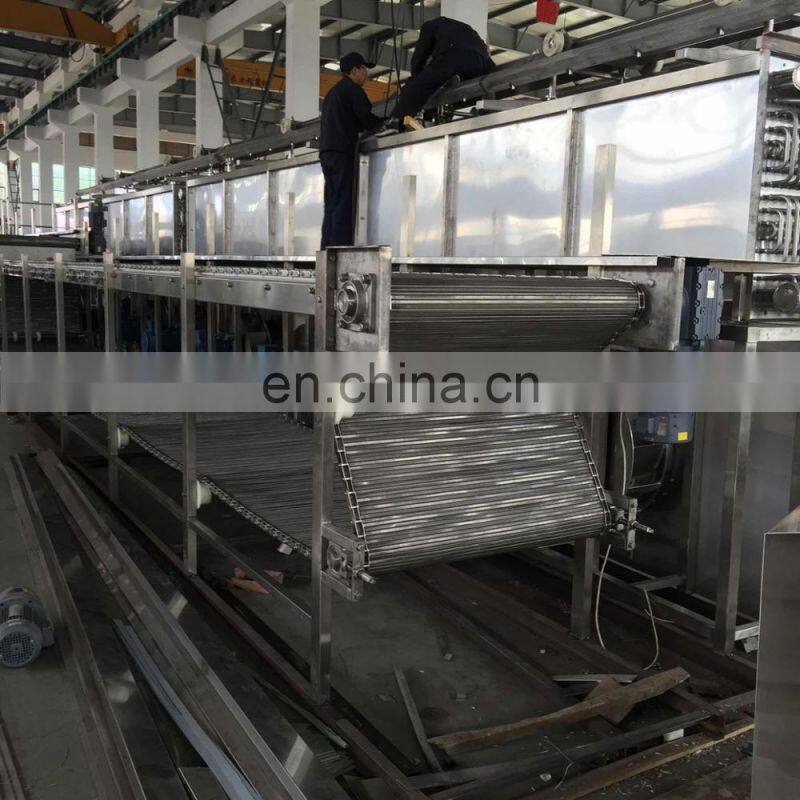 Automatic small IQF tunnel freezer machine auto small scale blast freezing machinery cheap price for sale