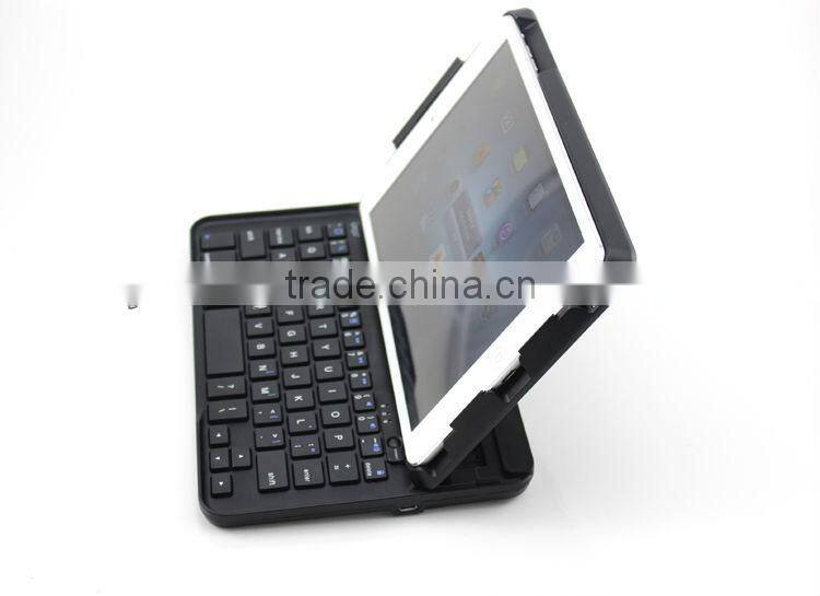 2013 Hot sale Wireless Bluetooth Keyboard with Slidable Case Stand for iPad Mini
