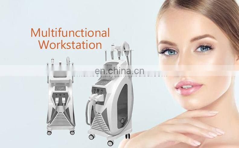2019 new 3 in 1 system professional Non-invasive  IPL/SHR/E-light/OPT +RF+ND YAG hair removal +skin care tattoo removal machine