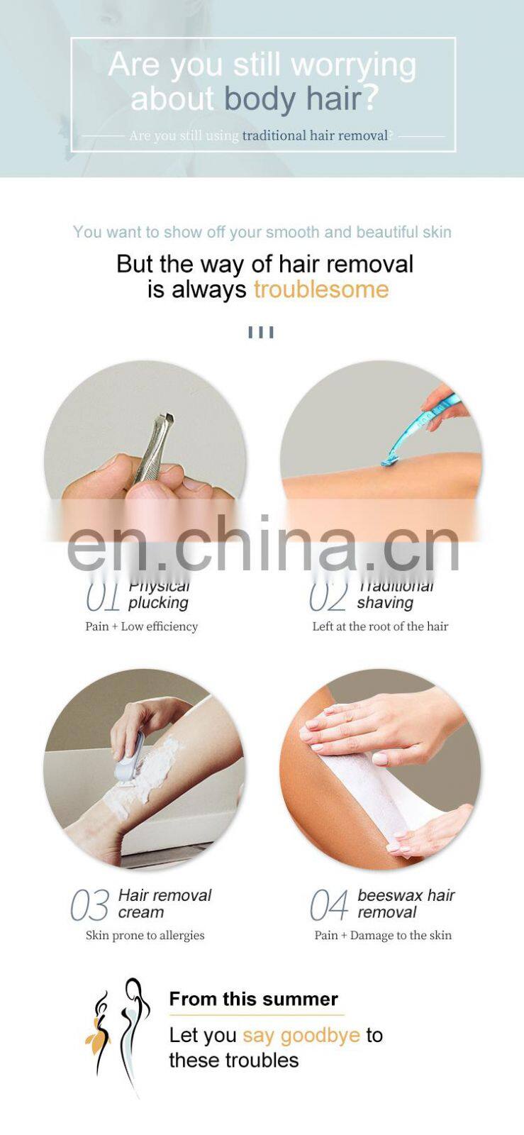 808 diode laser hair removal device Bar Germany Stack hair removal and Photon skin rejuvenation 2 in 1 beauty instrument