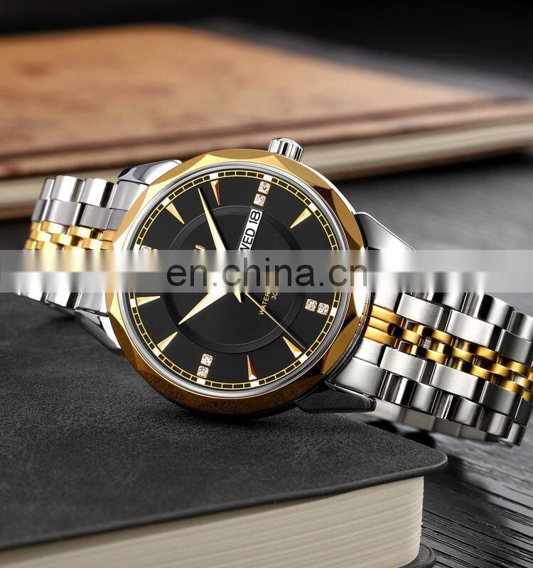 SKMEI 9268 New arrival Fashion Men watches High Quality Stainless Steel Wristwatch Mens Quartz watch