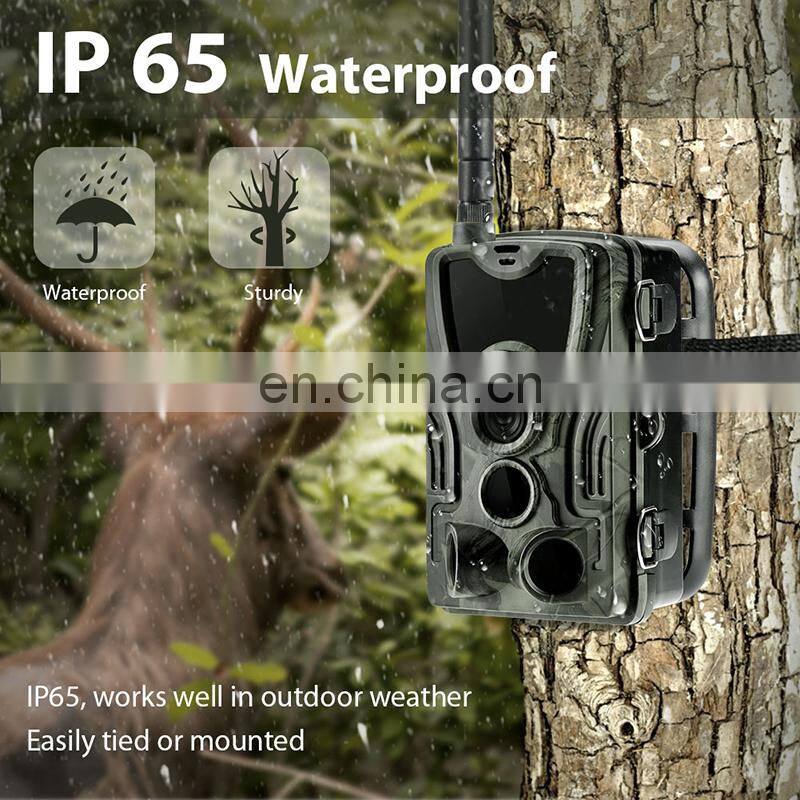 2021 Hunting WIFI Trail Camera 24MP 1080P APP Live Show Low Glow night vision IP65 Outdoor Wildlife Camera Monitoring WiFi-801B