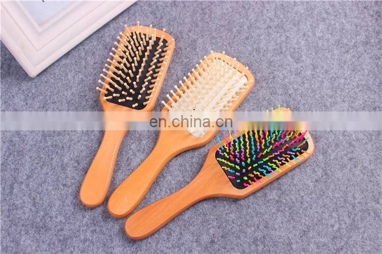 Wooden Bamboo Hair Brush Improve Hair Growth Wood hairbrush Prevent Hair Loss Anti-static Comb