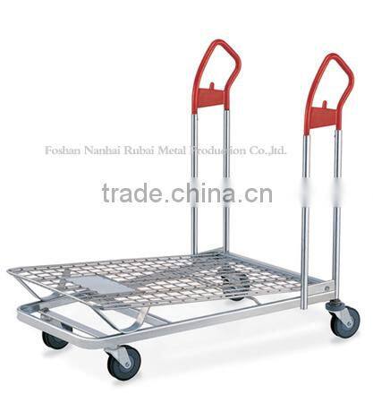 Quality and quantity assured metallic handling warehouse flat handling trolleys(RHB-GT011)