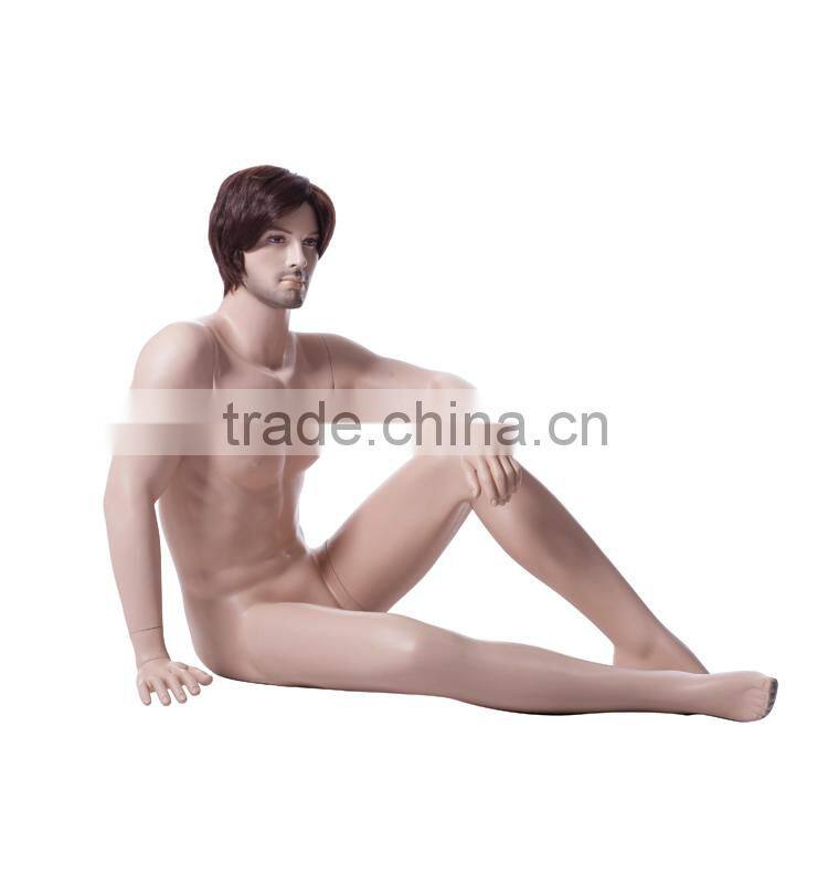 realistic lying male mannequin