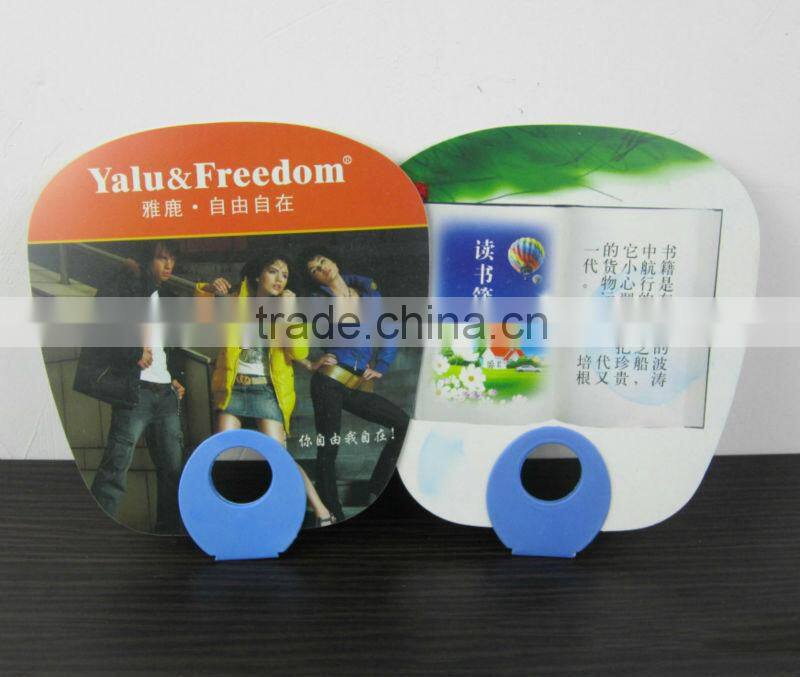 PP fan with no handle, cheap giveaway fan for business gifts, cardboard hand fans