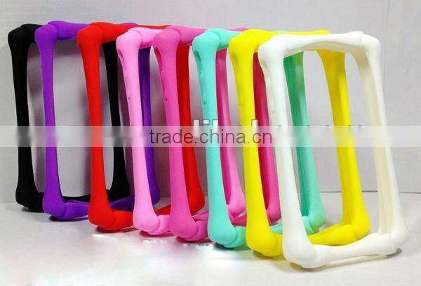Bone Shape Frame Silicone Case for iPhone 4/4S