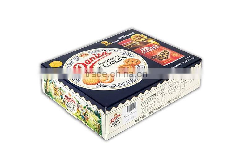 Customized top grade cookie paper box cardboard packing box