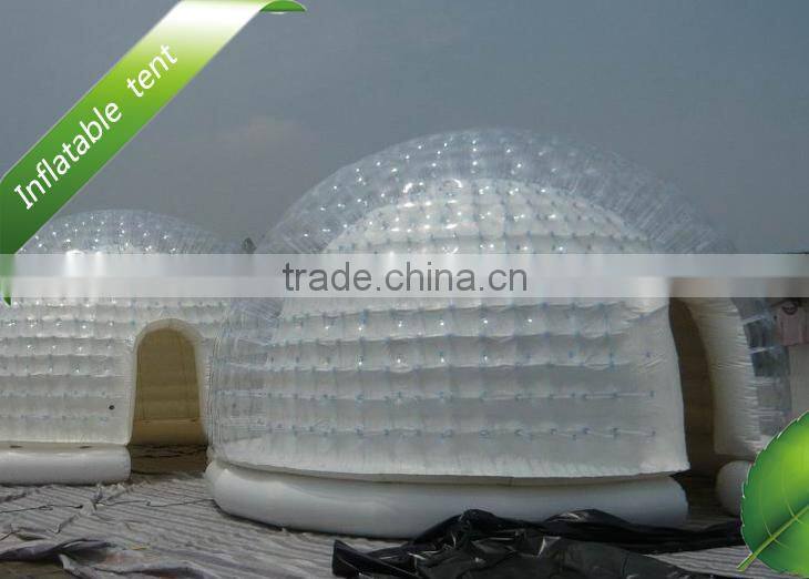 China hot sale cheap transparent inflatablele room bubble tent for sale