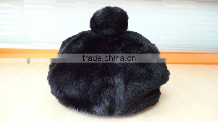 black fashion ladies winter hat