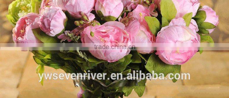 Wedding props simulation peony flowers Plastic flowers single beam of squid silk flowers sitting room decoration decorative flow