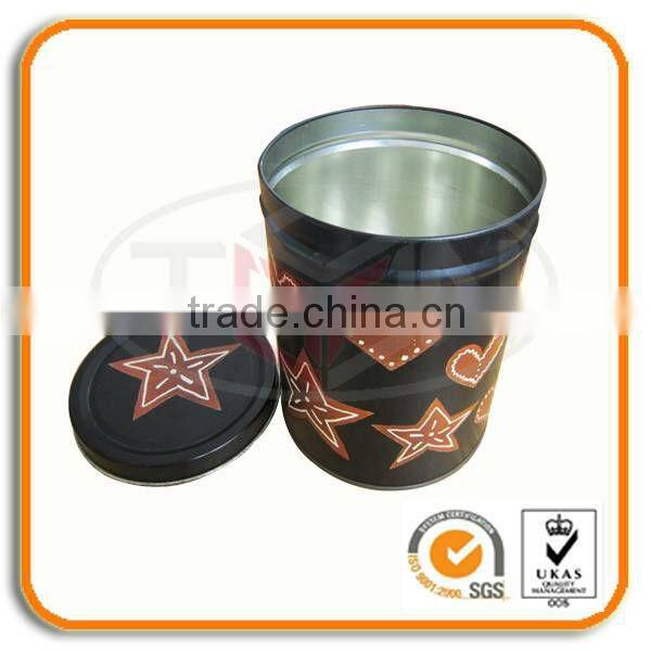 Fancy Round Tin Metal Box