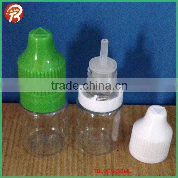 30ml blue plastic PET e juice bottle with tamper ring childsafety cap
