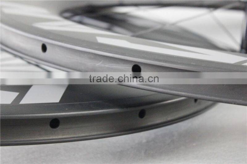 Powerway R13 hub carbon road rims 700C Bike Road Carbon wheels UD Matt carbon road bike whels with ICAN logos W86C