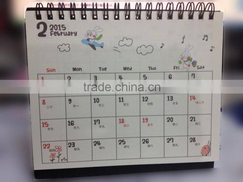 2016 The latest desktop calendar new design desk calendar printing