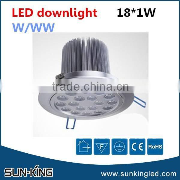 Top quality bridgelux non-dimmable/dimmable 30w led down light , 220v led ceiling light spotlight 24w 21w 18w 15w 12w 9w 7w 5w