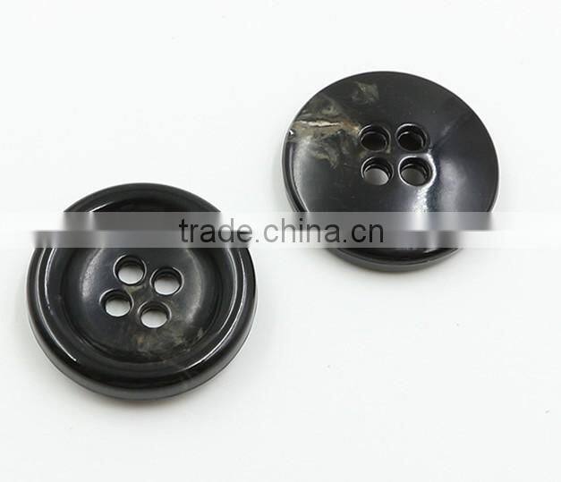 Sedex Audited Factory 2 Pillar burnt rim 4 holes Fire proof urea button, urea button for suit