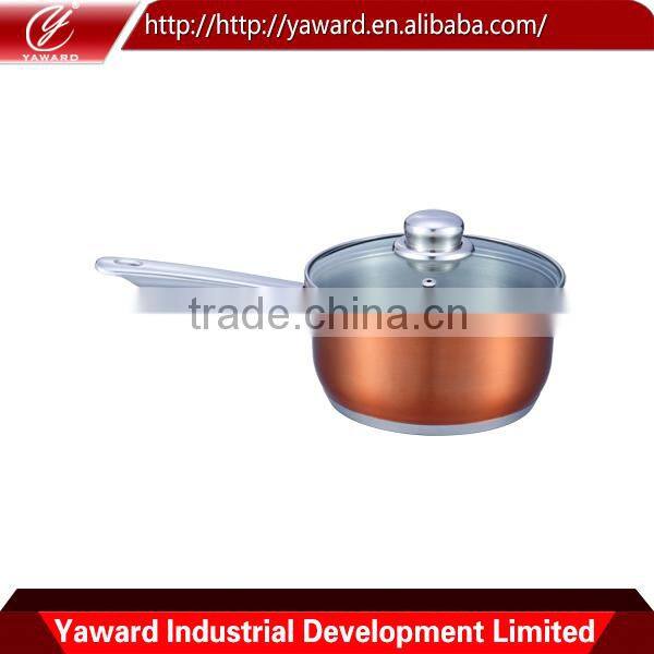 2014 High Quality Modern Design Stainless Steel Saucepan