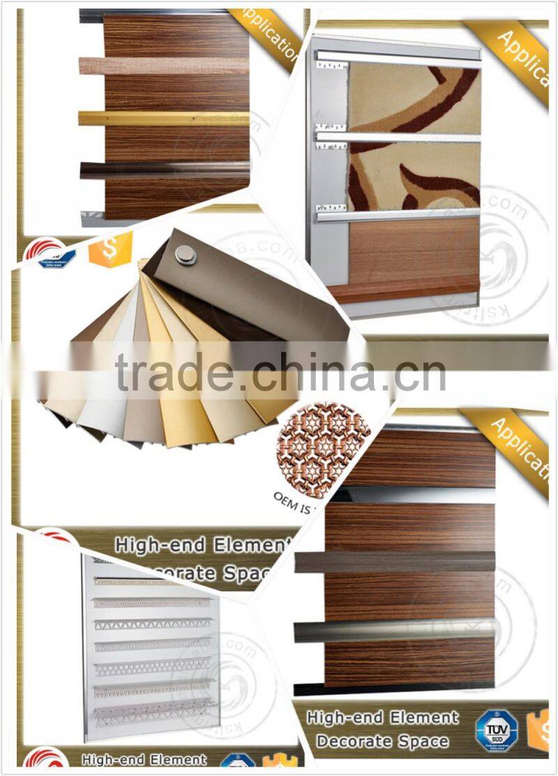 Polish silver carpet transition strip floor trim vinyl cover strip