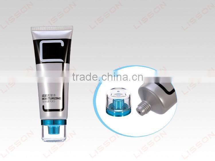 70Ml-180Ml Shampoo Round Plastic Tube With Transparent Acrylic Cap