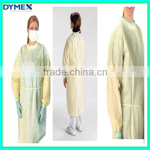 AAMI Level 3 Thumb up Latex Free Anti Fluid Impervious Gown with Open Back