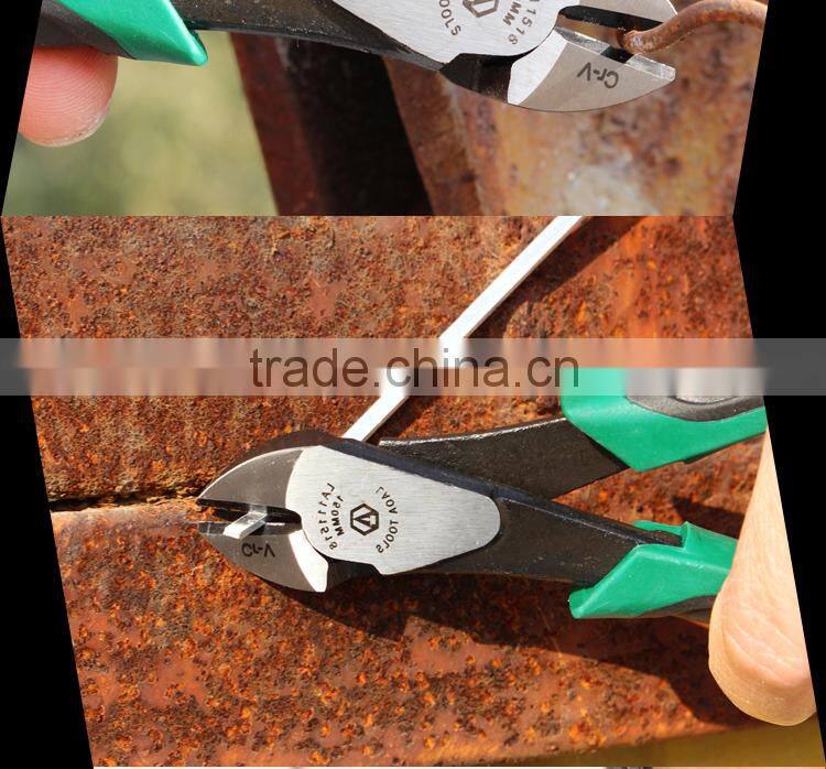 industrial European style decentered diagonal pliers