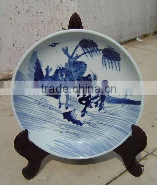 Chinese antique Blue and White Porcelain Dish