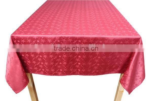 100% Polyester Gold Thread Banquet Tablecloth