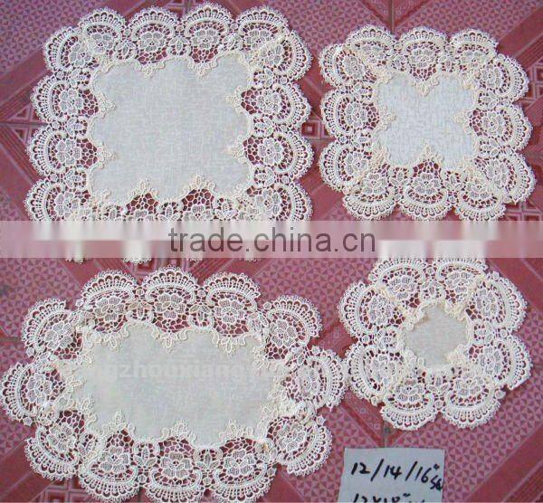 Romantic white placemat for different shape,size