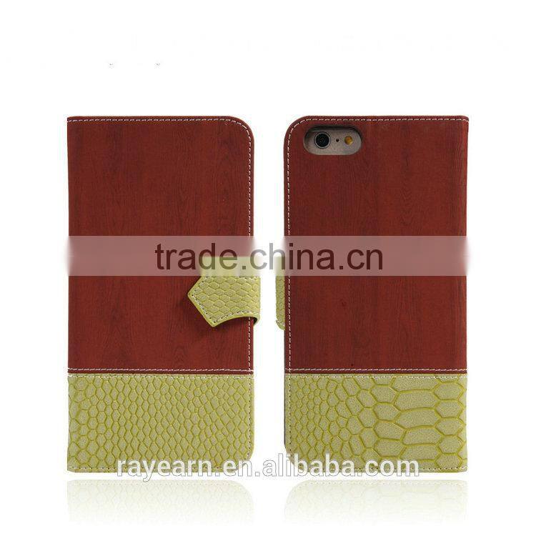 For i6 Leather mobile phone case support customized size leather case