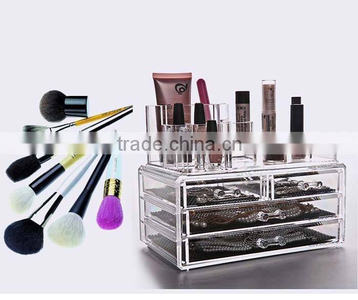 3 tier make up organizer, plexiglass box, acrylic organizer